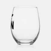 Eingetragenes Nurse RN Edelstahlglas Weinglas Ohne Stiel (Links)