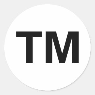 Eingetragenes Warenzeichen Runder Aufkleber