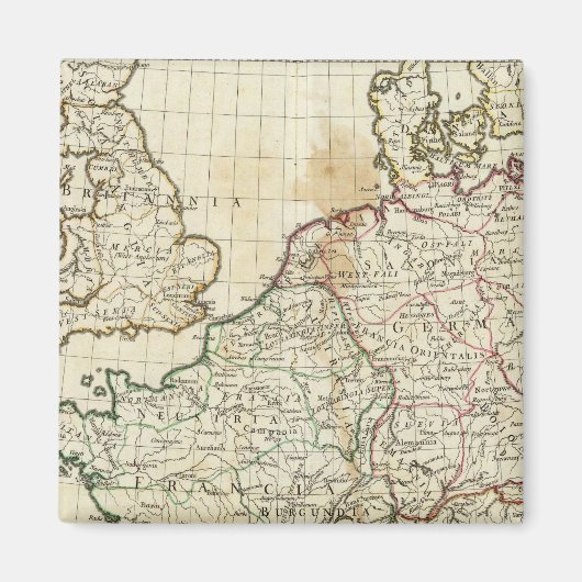 Eingeweihte Karte Europas Magnet (Vorne)