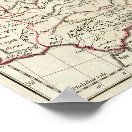 Eingeweihte Karte Europas Poster (Ecke)