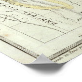 Eingeweihte Karte Kolumbiens Poster (Ecke)