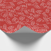 Eingewickelt im Licht-WeihnachtsPackpapier Geschenkpapier (Ecke)