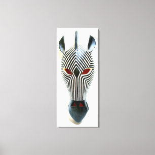 eingewickelte Leinwand des Zebra Maske