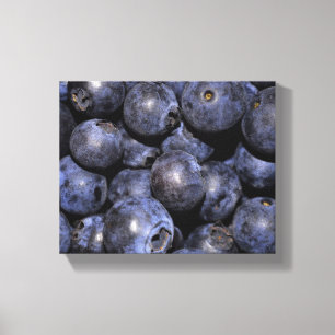 Eingewickelte Leinwand-Fotografie "Blaubeeren " Leinwanddruck