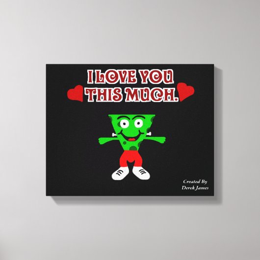 "Eingewickelte Leinwand FrankenCheese Valentines (Vorderseite)