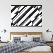 Eingewickelte Leinwand mit modernem abstraktem Des (Insitu (Schlafzimmer))