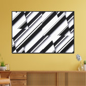 Eingewickelte Leinwand mit modernem abstraktem Des (Insitu (Wohnzimmer))