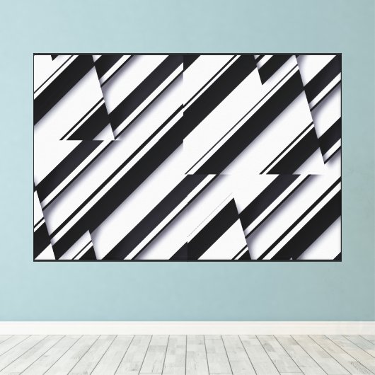 Eingewickelte Leinwand mit modernem abstraktem Des (Insitu (Holzboden))