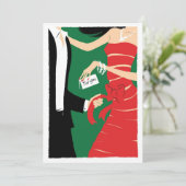 Eingewickelte oben Einladung (Stehend Vorderseite)