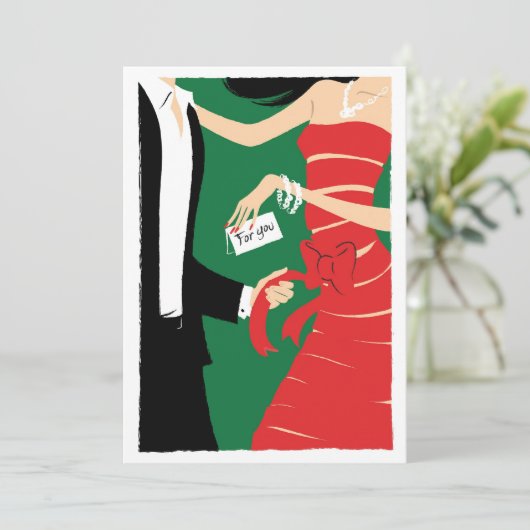 Eingewickelte oben Einladung (Stehend Vorderseite)