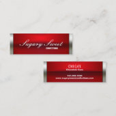 Eingewickelte oben Schokoladen-Bar-Geschäfts-Karte Mini Visitenkarte (Vorne/Hinten)