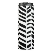 Eingewickelte schwarze u. weiße Trommel Thermosbecher (Rückseite)