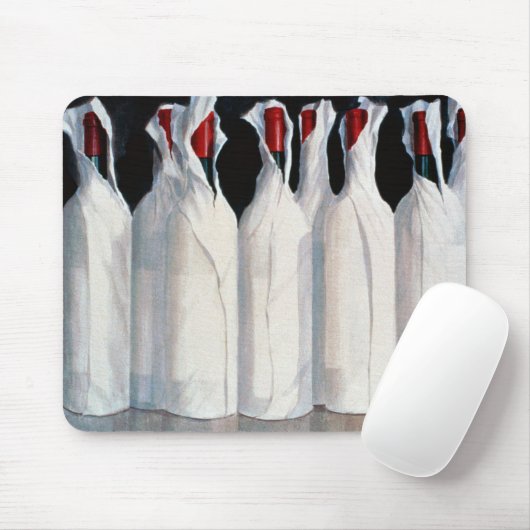 Eingewickelte Wein-Flaschen Nr. 1 1995 Mousepad (Mit Mouse)