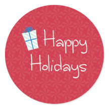 Eingewickeltes Geschenk mit roter Pfefferminz