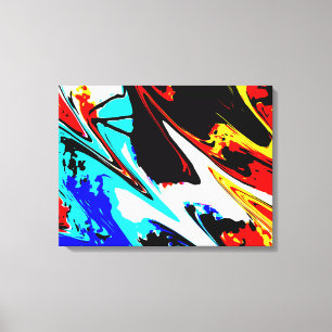 Eingewickeltes Leinwand-feine Kunst-buntes Leinwanddruck