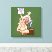 Eingewickeltes Leinwanddruck (Insitu (Holzboden))