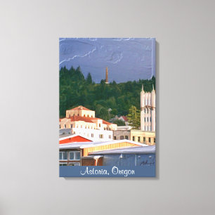 Eingewickeltes Segeltuch Astoria Oregon Leinwanddruck