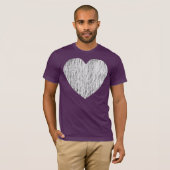 eingezäunt in - weiß über schwarz T-Shirt (Vorne ganz)