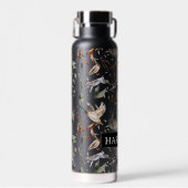 Eingramm Enten Gänse Kaninchen Jagd Herbstleder Trinkflasche (Vorne)