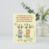 Einhaltung der Vorschriften Postkarte (Stehend Vorderseite)