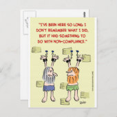 Einhaltung der Vorschriften Postkarte (Vorne/Hinten)