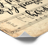 Einhaltung von Me Scripted Hymne Print Poster (Ecke)