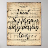 Einhaltung von Me Scripted Hymne Print Poster (Vorne)