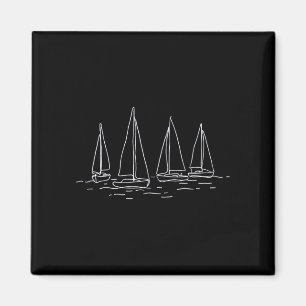 Einhand-Yacht-Kreuzfahrt Bootfahren Motorboot Kapi Magnet