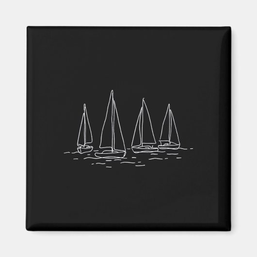 Einhand-Yacht-Kreuzfahrt Bootfahren Motorboot Kapi Magnet (Vorne)