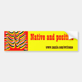 einheimisch und positiv autoaufkleber (Vorne)