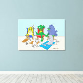 Einheimische 24x36 Canvas Print Leinwanddruck (Insitu (Holzboden))