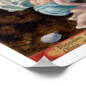 Einheimische, die für Riesenmuscheln an der Indus, Poster (Ecke)