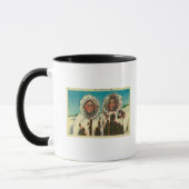 Einheimische Eskimo Girls in AlaskaState Tasse (Links)