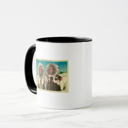 Einheimische Eskimo Girls in AlaskaState Tasse (Vorderseite Links)