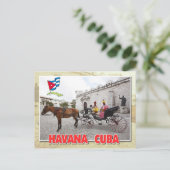 Einheimische in Kutschgewächse, Havanna, Kuba Postkarte (Stehend Vorderseite)