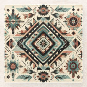 Einheimische Inspiration Glasuntersetzer (Vorderseite)