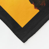 Einheimische Kiowa "Morgenhimmel" Originalkunst Fleecedecke (Ecke)