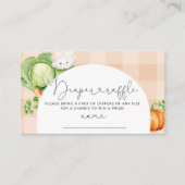 Einheimische Kürbiskalender-Tombola Begleitkarte (Vorderseite)