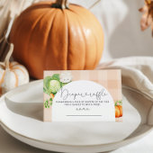 Einheimische Kürbiskalender-Tombola Begleitkarte