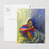 einheimische Malerei Postkarte (Vorne/Hinten)
