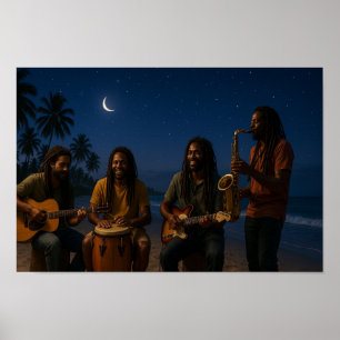 Einheimische Nacht-Jam Poster