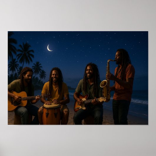 Einheimische Nacht-Jam Poster (Vorne)