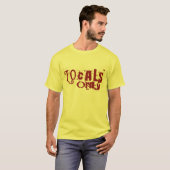 Einheimische nur rot T-Shirt (Vorne ganz)