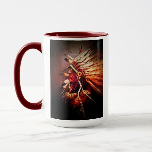 Einheimische Originalkunst Tasse (Links)