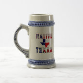Einheimische Texas-Flaggenkarte Bierglas (Links)