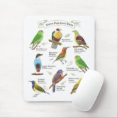 Einheimische Vögel auf den Philippinen Mousepad (Mit Mouse)