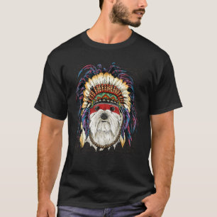 Einheimischer Amerikanische Ureinwohner Maltese Hu T-Shirt