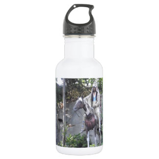 Einheimischer Amerikanische Ureinwohner mit Pferd Edelstahlflasche