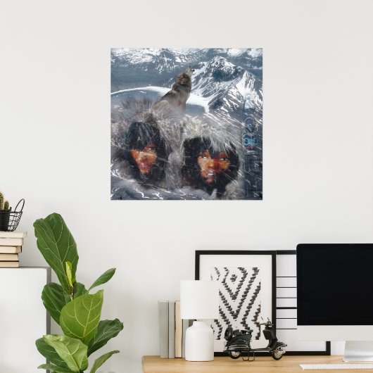 Einheimischer Geist in Alaska Poster (Heimbüro)