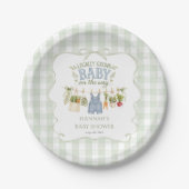 Einheimischer Junge Baby-Party Pappteller (Vorderseite)
